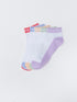 LC Waikiki Color Block Girls' Booties Socks 5 Pack
